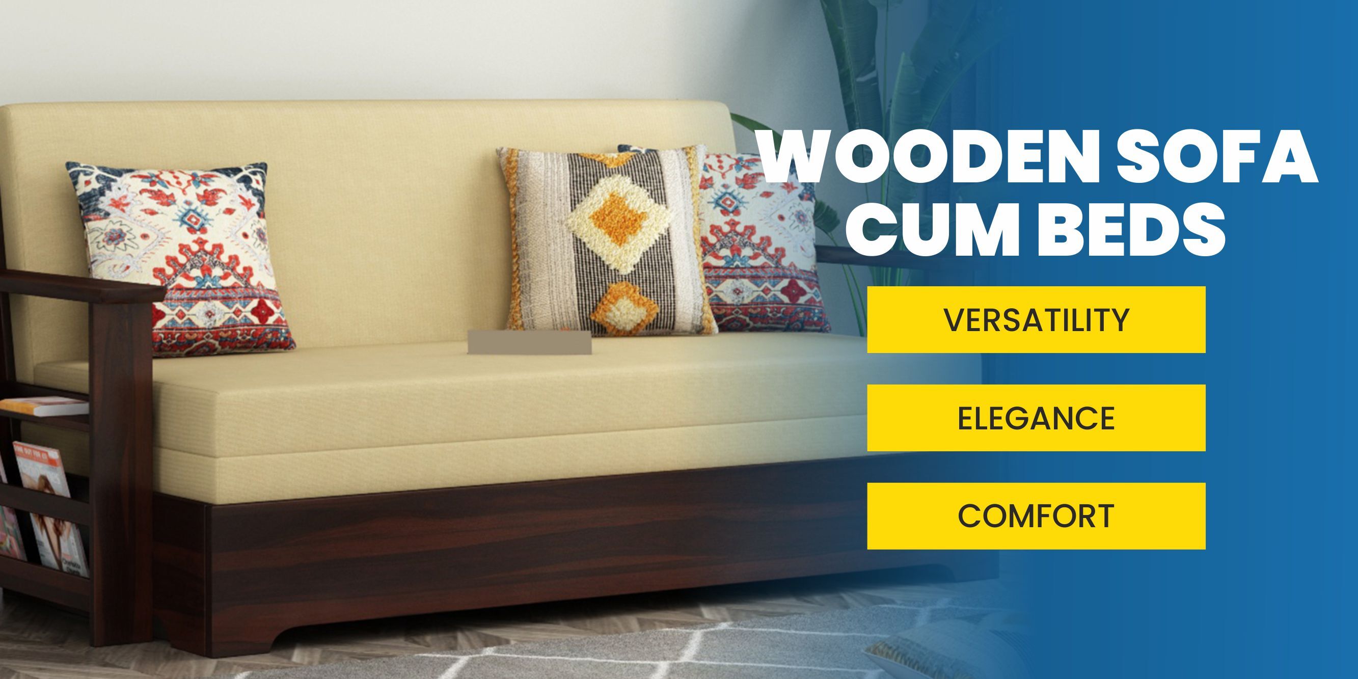 wooden sofa cum beds