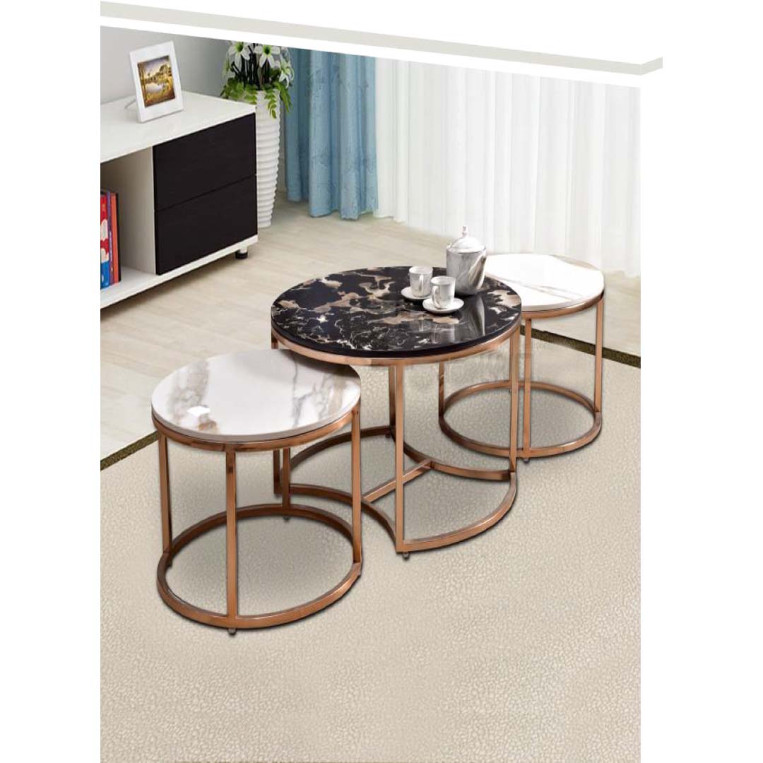 NESTING 3 IN 1 (Round)  (RG-23 TWIN) Nesting Table
