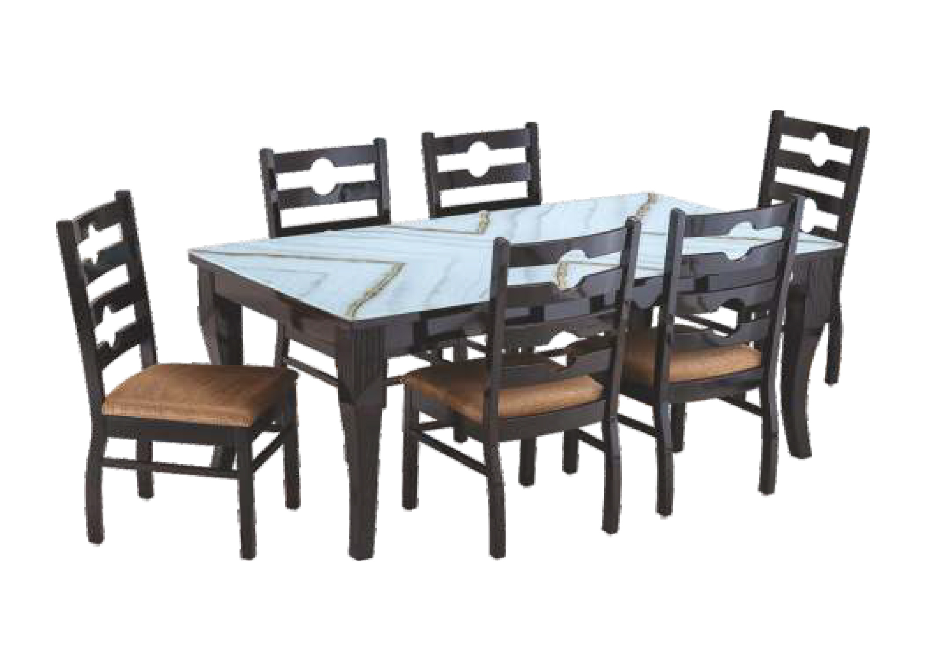 Dining Table BIRCH 6S (DG) (CH-BIRCH)
